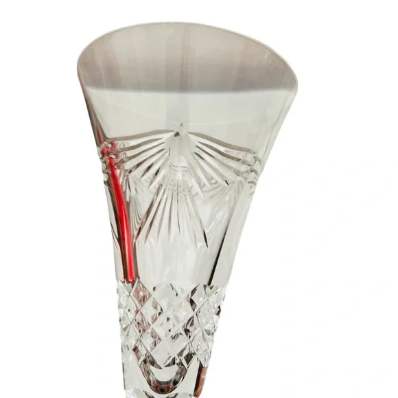 Waterford Crystal Millennium Collection Peace Dove Champagne Flutes -Pair